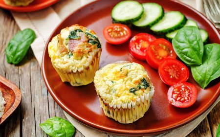 Spenótos-tojásos muffin