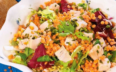 Vöröslencse saláta