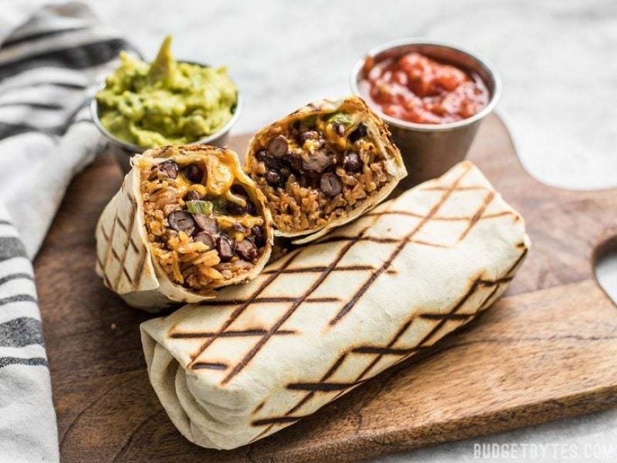 Burrito babbal és sajttal